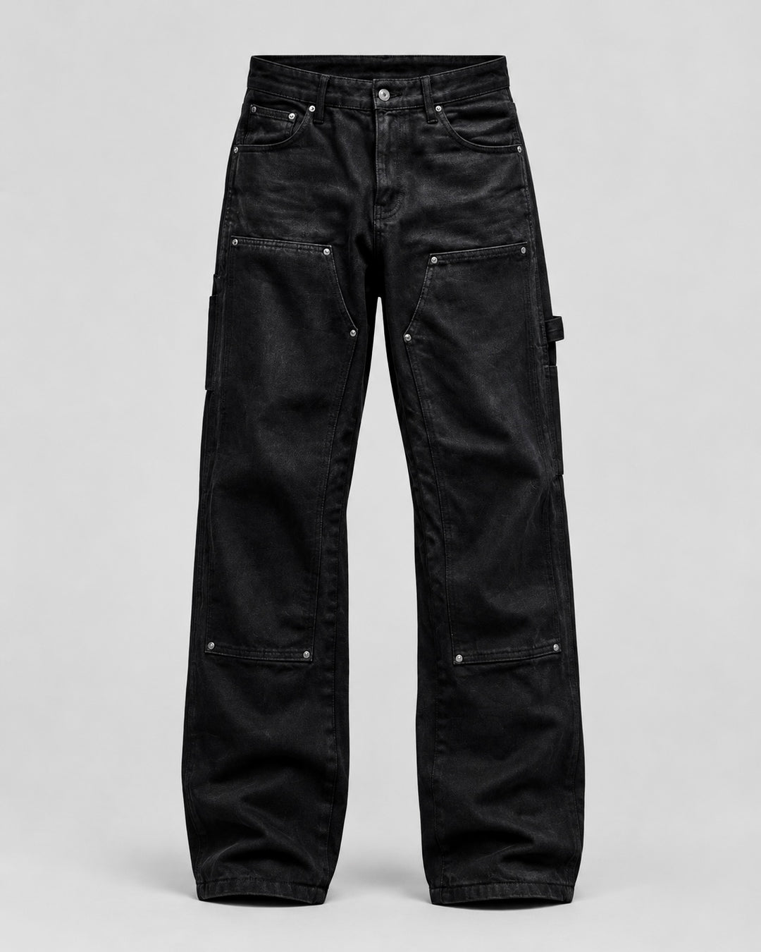 【10月POP-UP先行販售】"Coated Carpenter Double Knee Jeans"