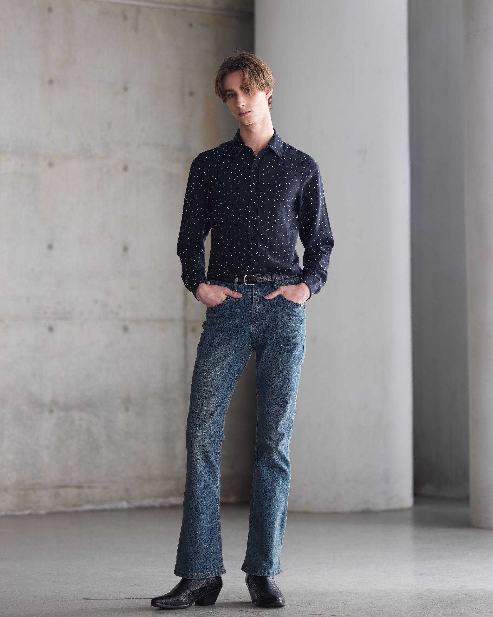 Polkadot Viscose Shirt