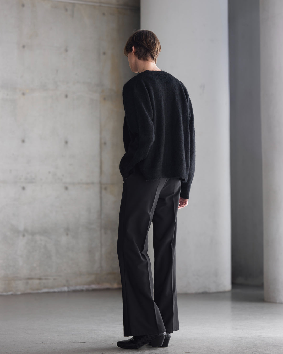 "Wool Mohair Cardigan"