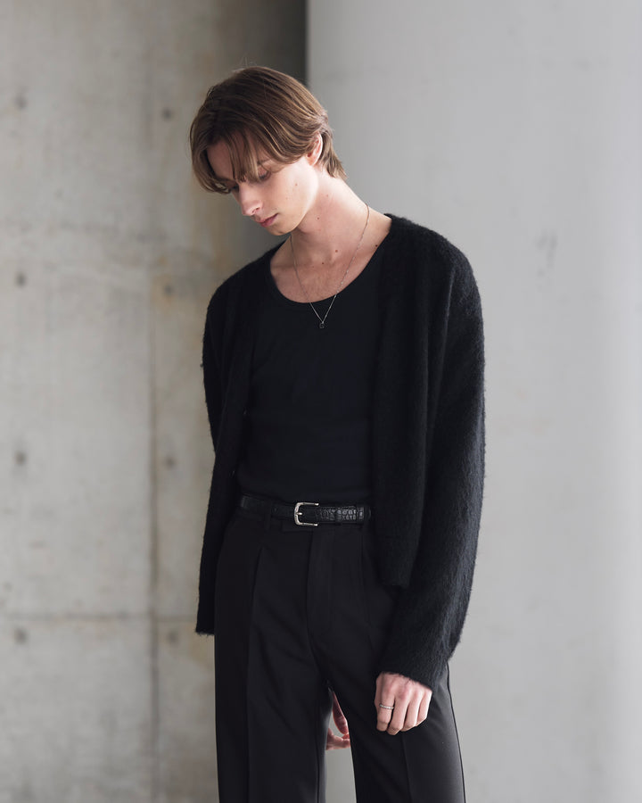 "Wool Mohair Cardigan"