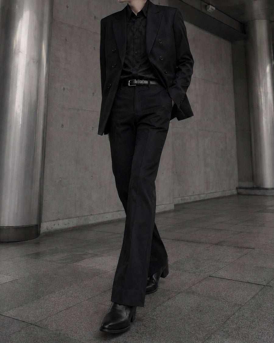 "Flare Slacks" (Black) 
