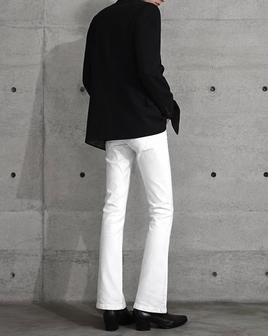 "Flare Denim Pants" White 