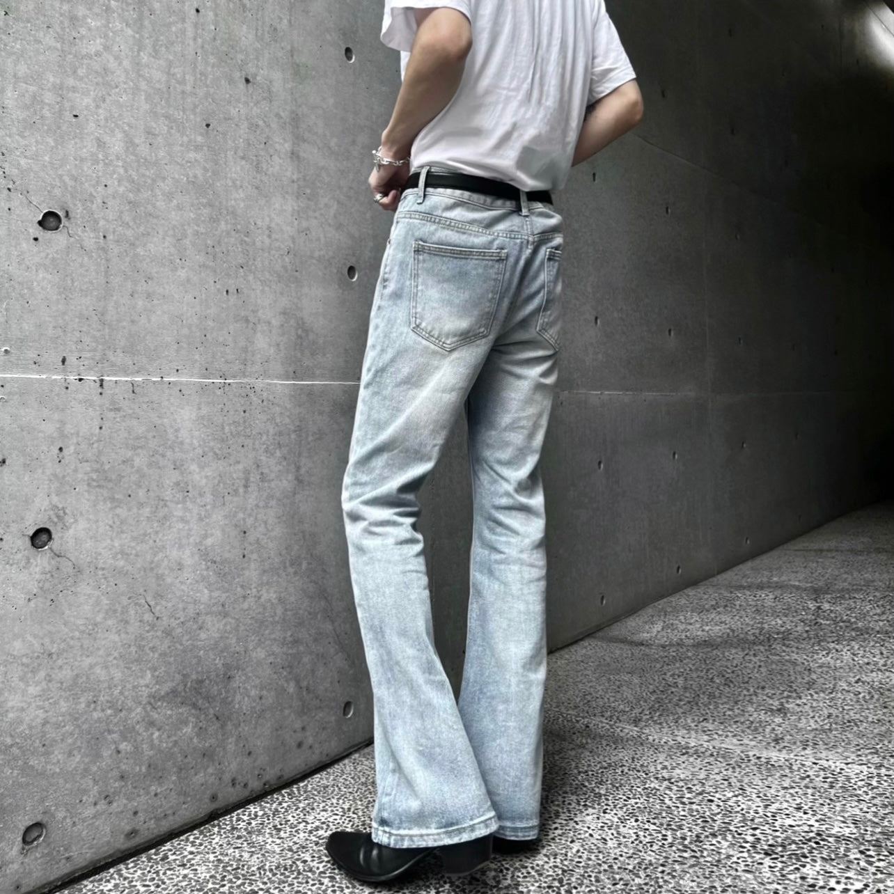 【즉납】“Flare Jeans” Gray