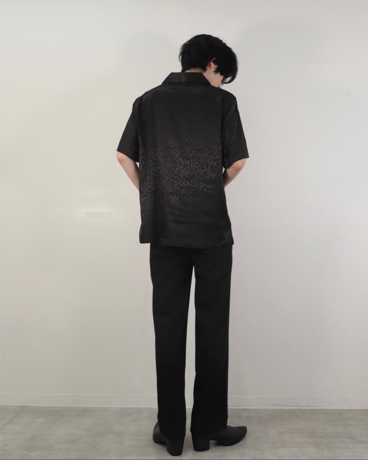 豹子短袖衬衫”（黑色） – PANERO