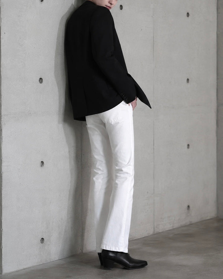 "Flare Denim Pants" White 