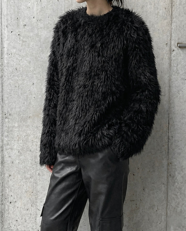 "Shaggy Fur Knit"
