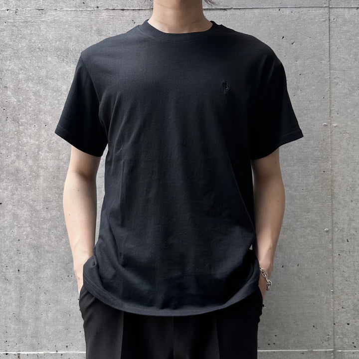 "Embroidery Logo T-shirt" (Bk/Gr/Wh)
