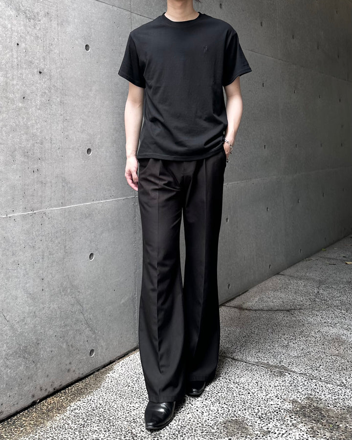 "Embroidery Logo T-shirt" (Bk/Gr/Wh)