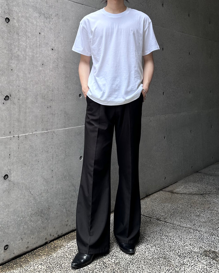 "Embroidery Logo T-shirt" (Bk/Gr/Wh)