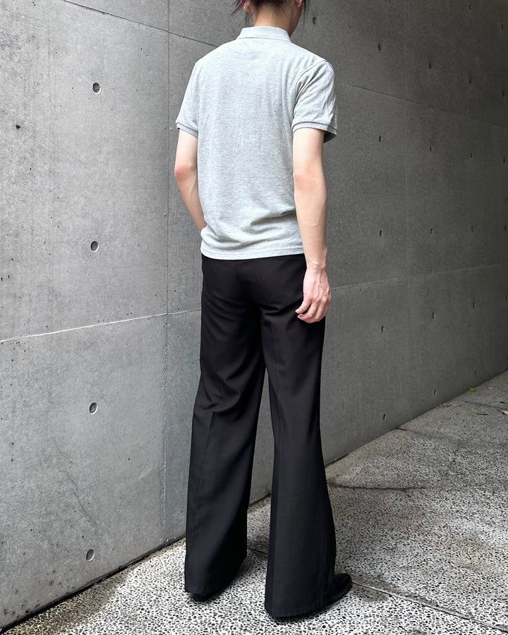 "Embroidery Logo Polo-shirt" Gray