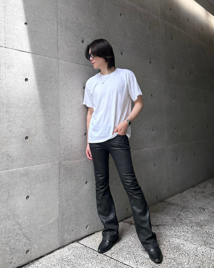 "Embroidery Logo T-shirt" (Bk/Gr/Wh)