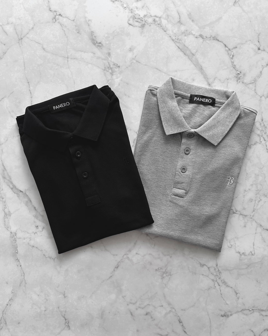 "Embroidery Logo Polo-shirt" Black