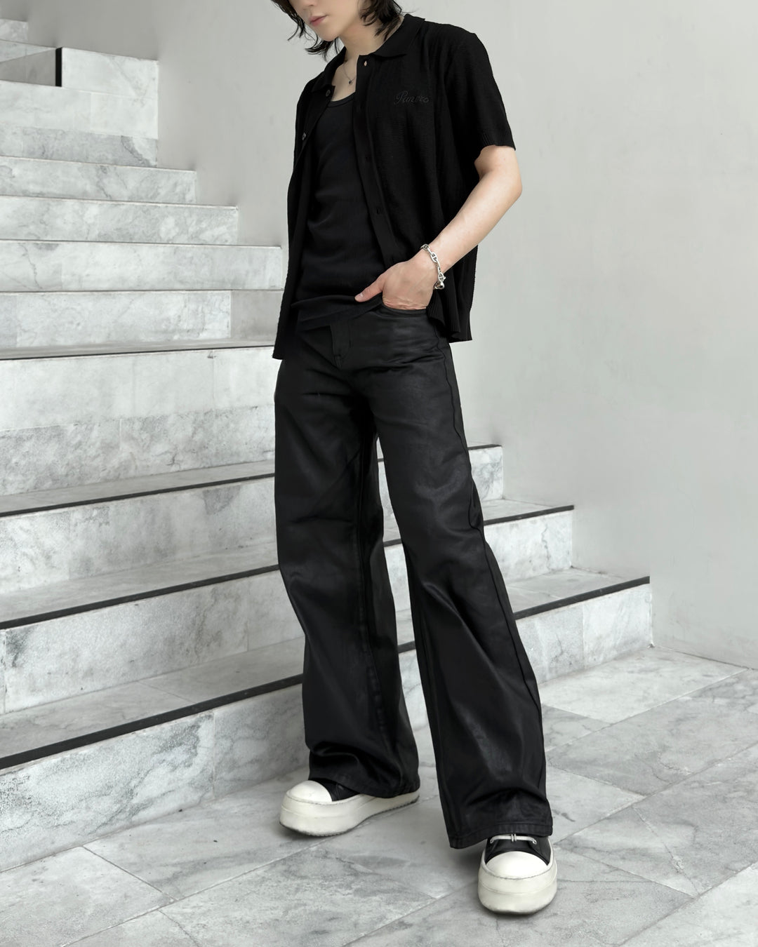 "Mesh Short Sleeve Shirt"