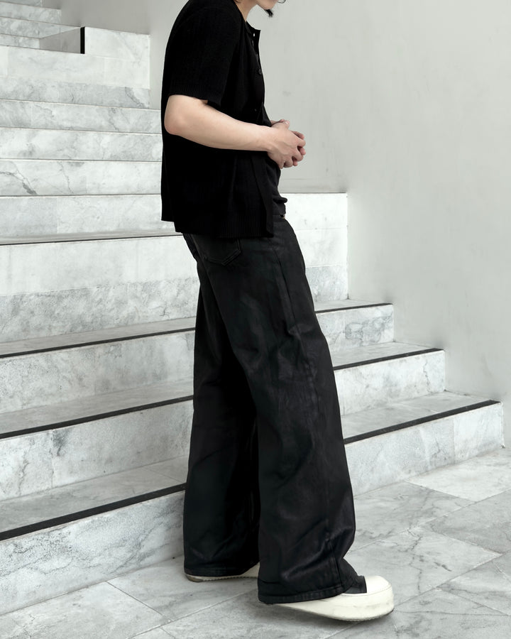 【7/4発売】"Coated Wide Flare Jeans"