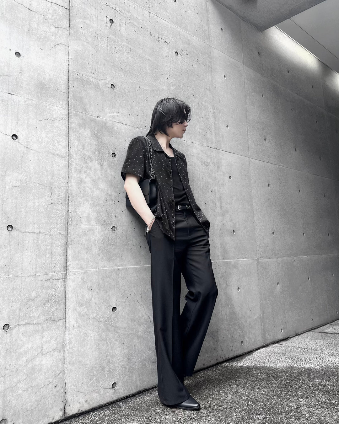 Wide Flare Slacks” – PANERO Wide Flare Slacks” – PANERO