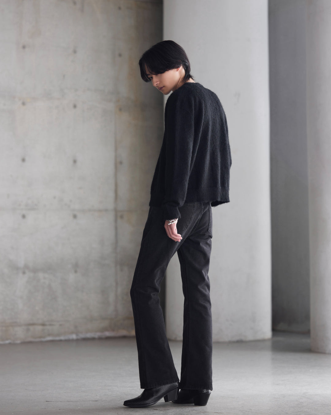 "Wool Mohair Cardigan"