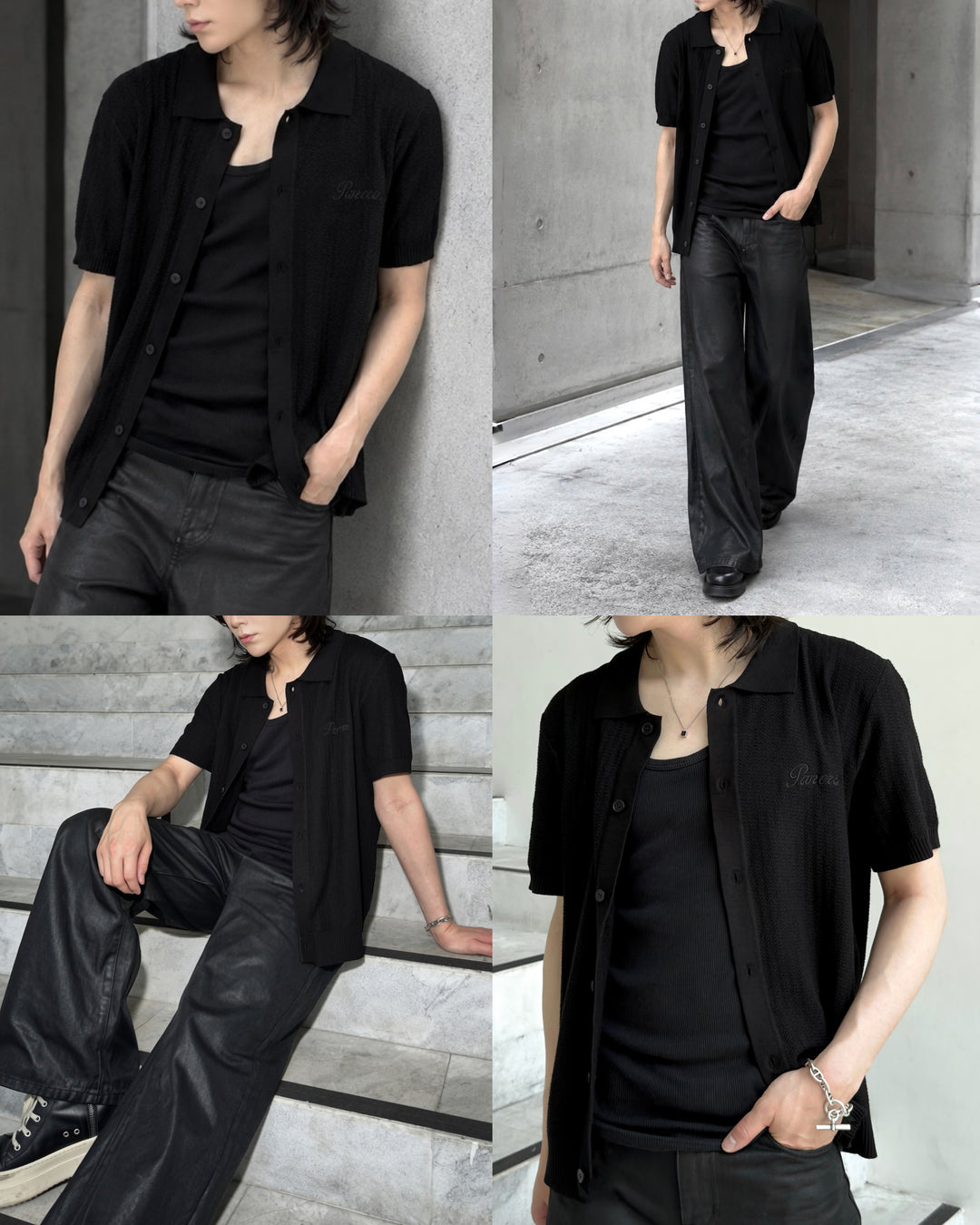 "Mesh Short Sleeve Shirt"