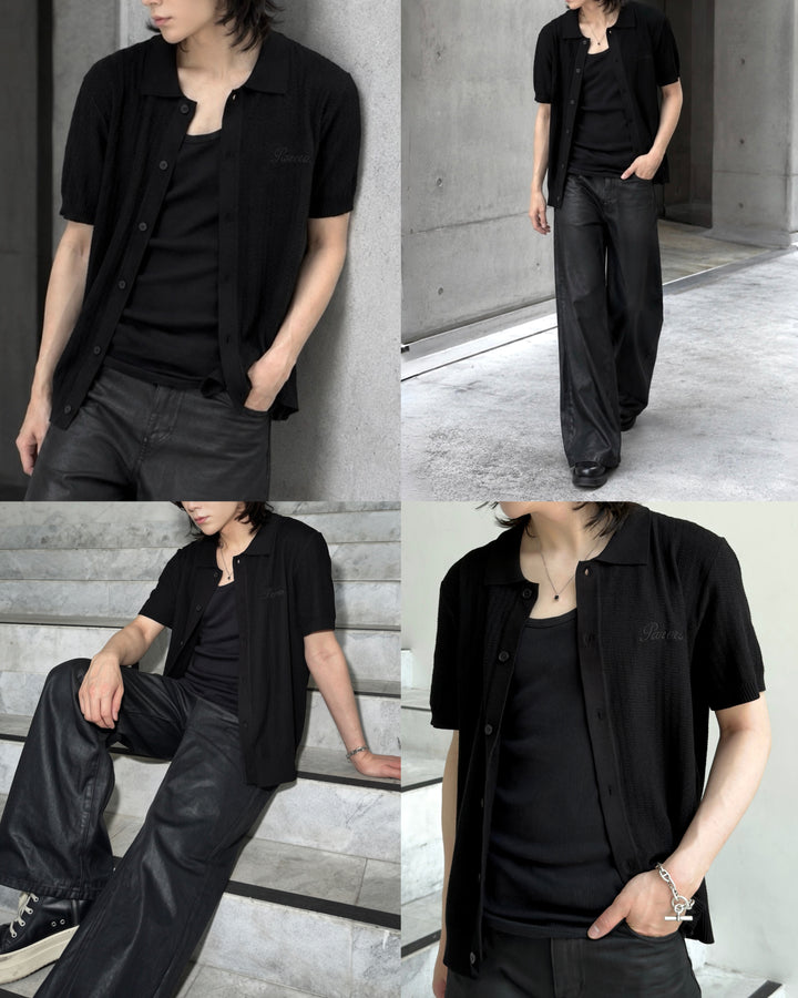 "Mesh Short Sleeve Shirt"