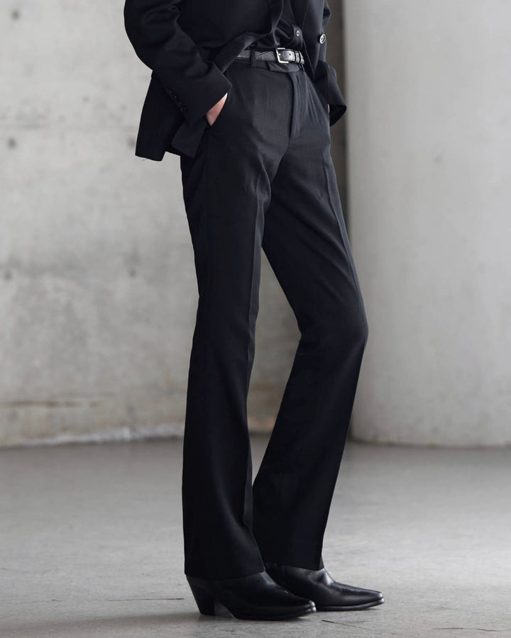 "Wool Flare Slacks"