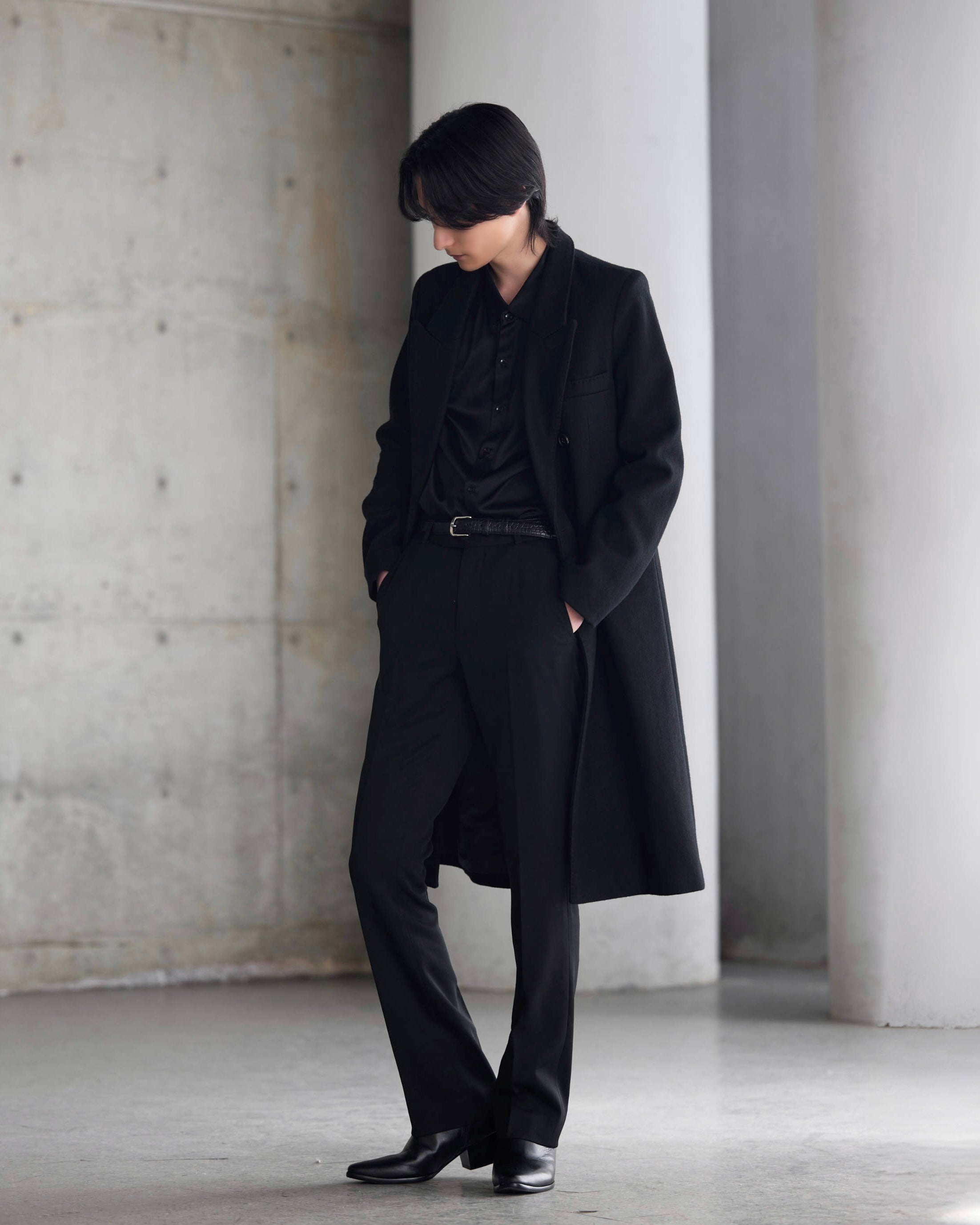 PANERO ダブルジャケット ブラック ウール100% Double Breasted Wool Jacket” – PANERO