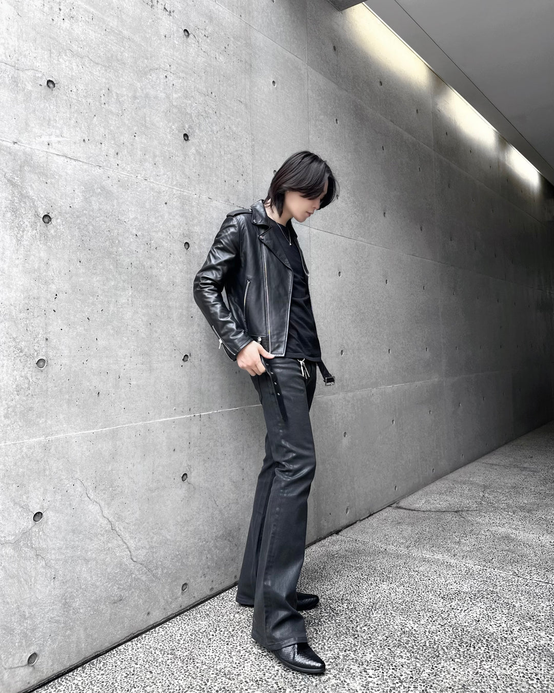 Coated Flare Denim Coated Flare Denim