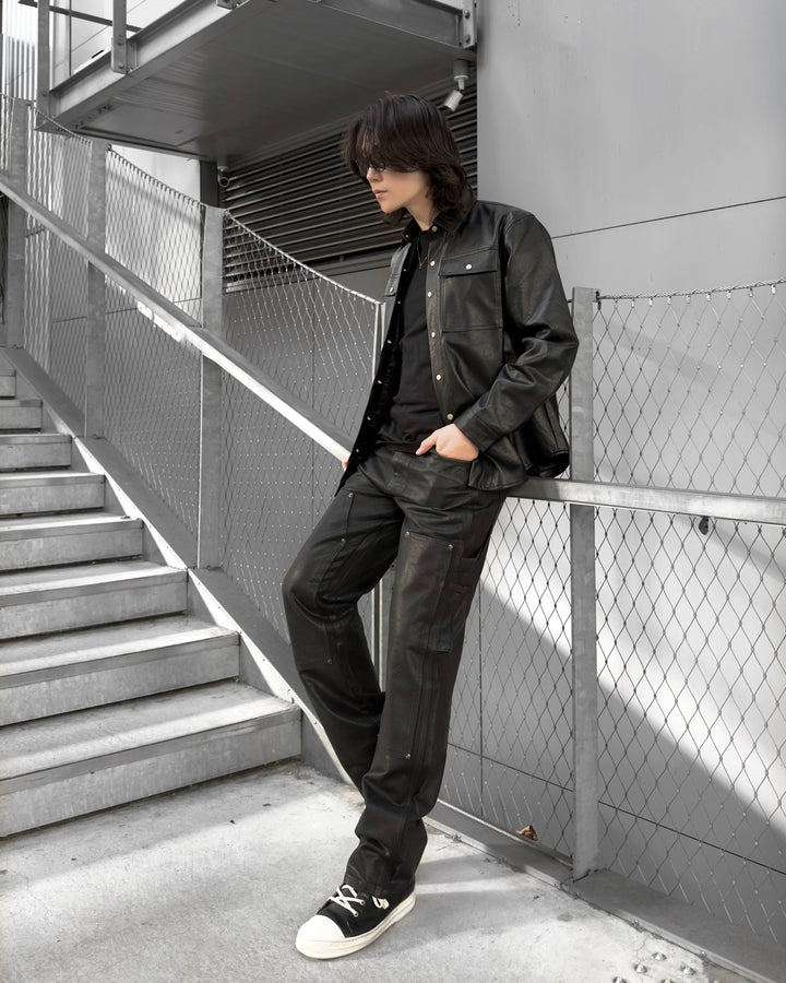 [December POP-UP advance sale] "Leather Shirt Jacket"