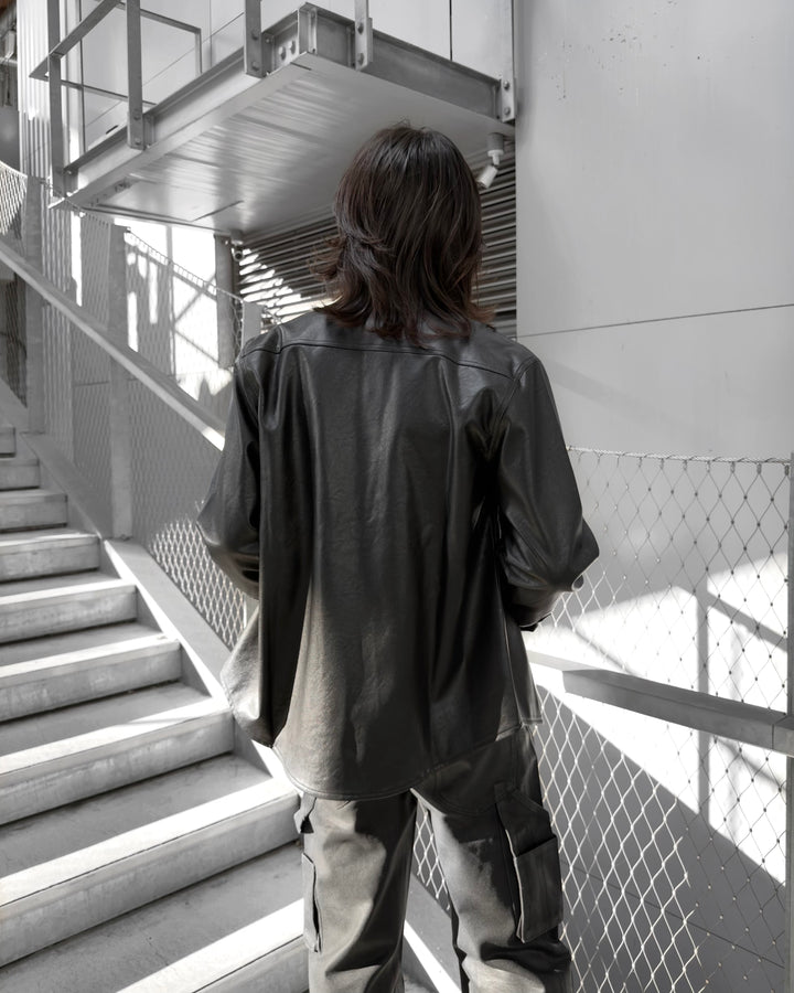 [December POP-UP advance sale] "Leather Shirt Jacket"