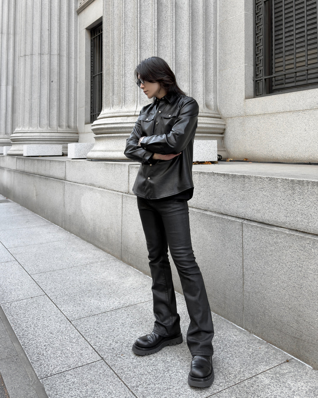 [December POP-UP advance sale] "Leather Shirt Jacket"