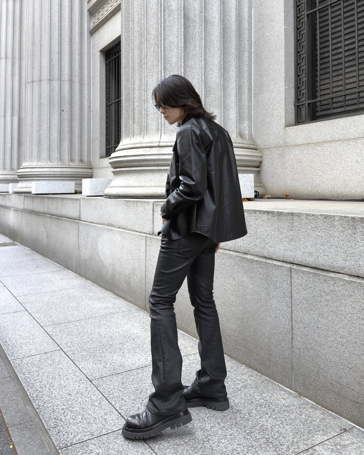 [December POP-UP advance sale] "Leather Shirt Jacket"