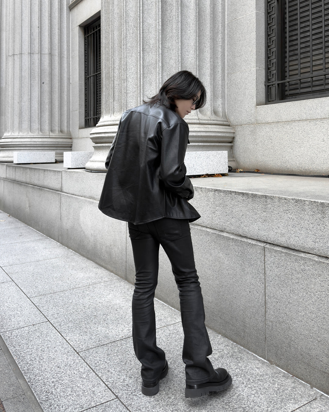 [December POP-UP advance sale] "Leather Shirt Jacket"