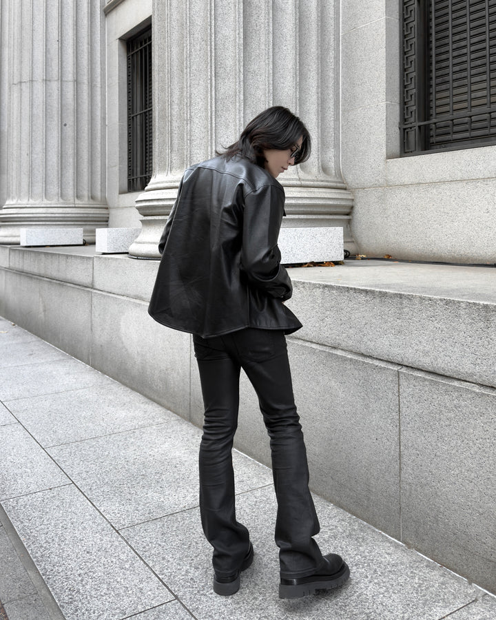 [December POP-UP advance sale] "Leather Shirt Jacket"