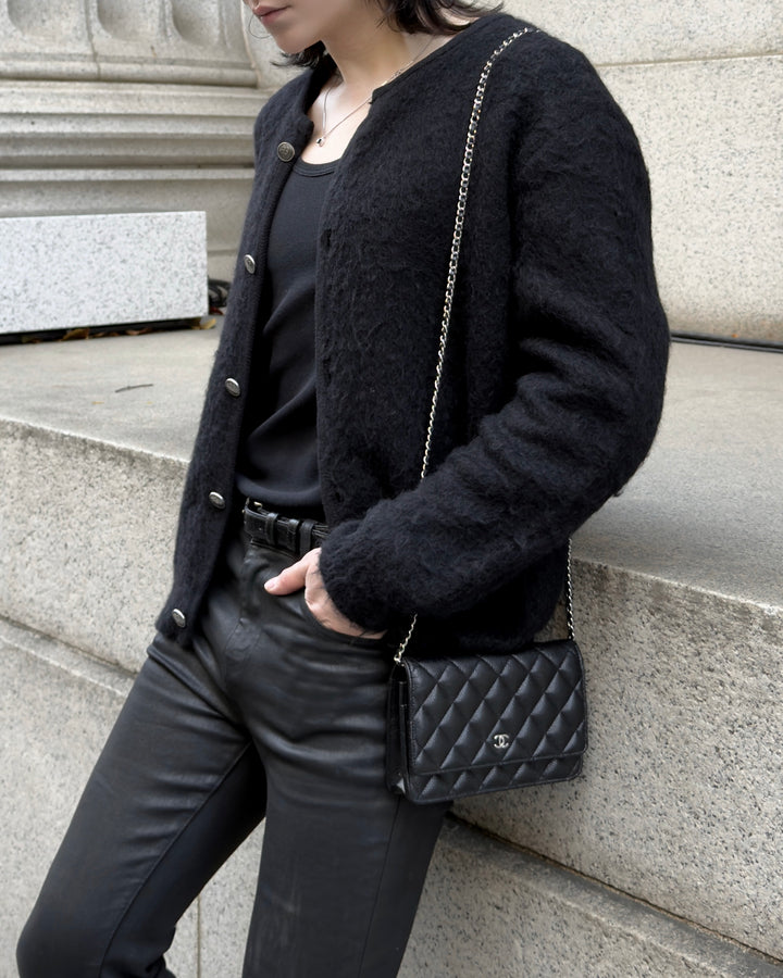 "Mohair Cardigan Jacket"