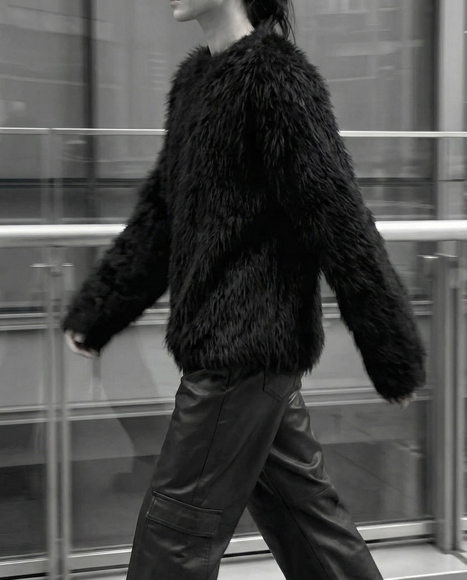 Shaggy Fur Knit