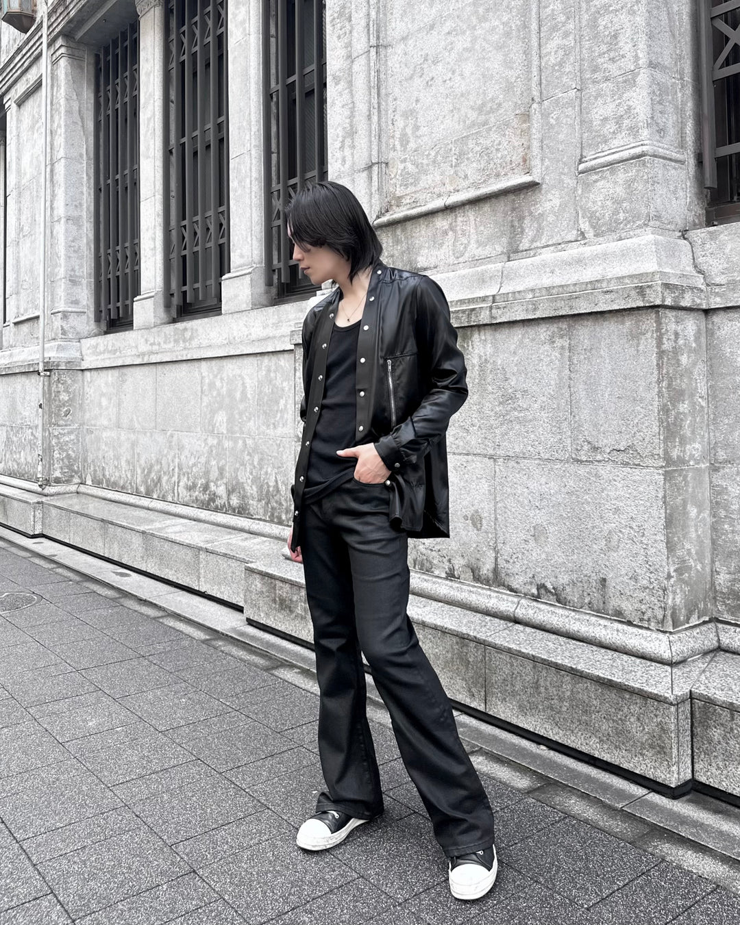 Coated Flare Denim Coated Flare Denim