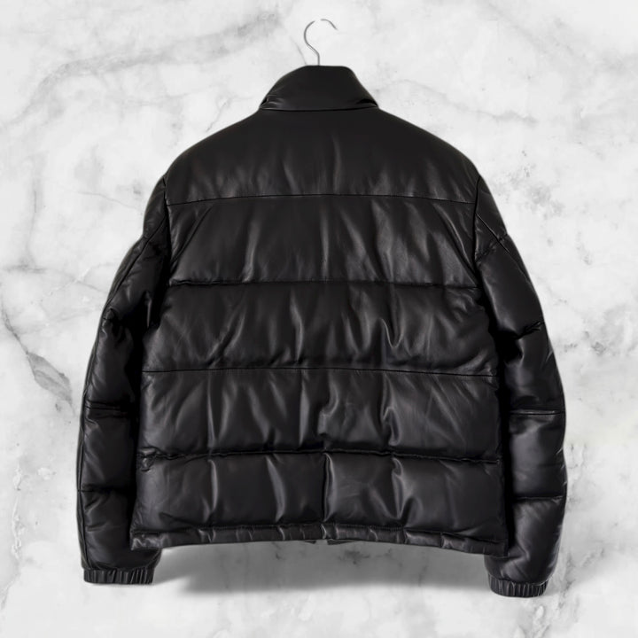 "램 가죽 다운 재킷"