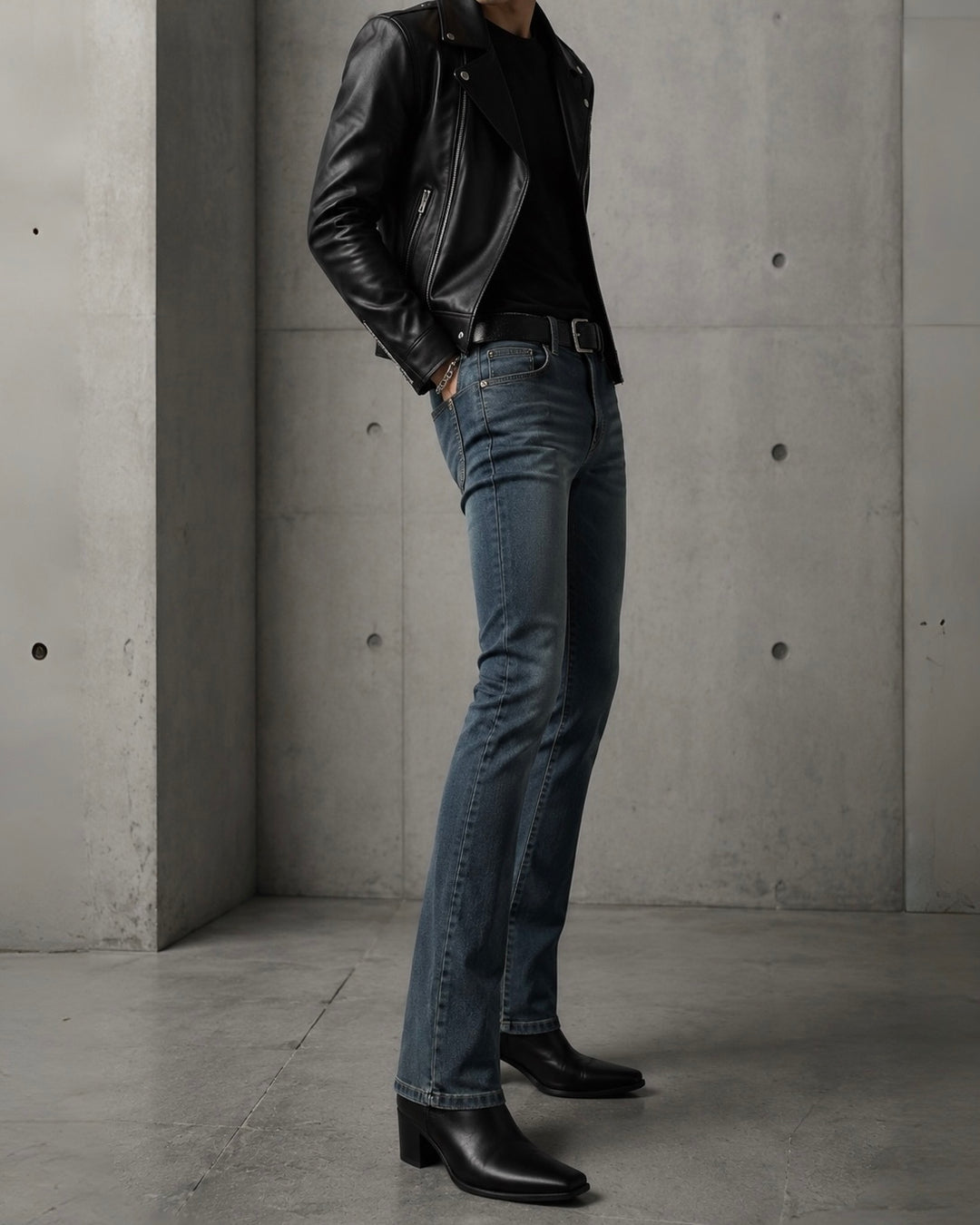 "Flare Denim Pants" Desert Blue 