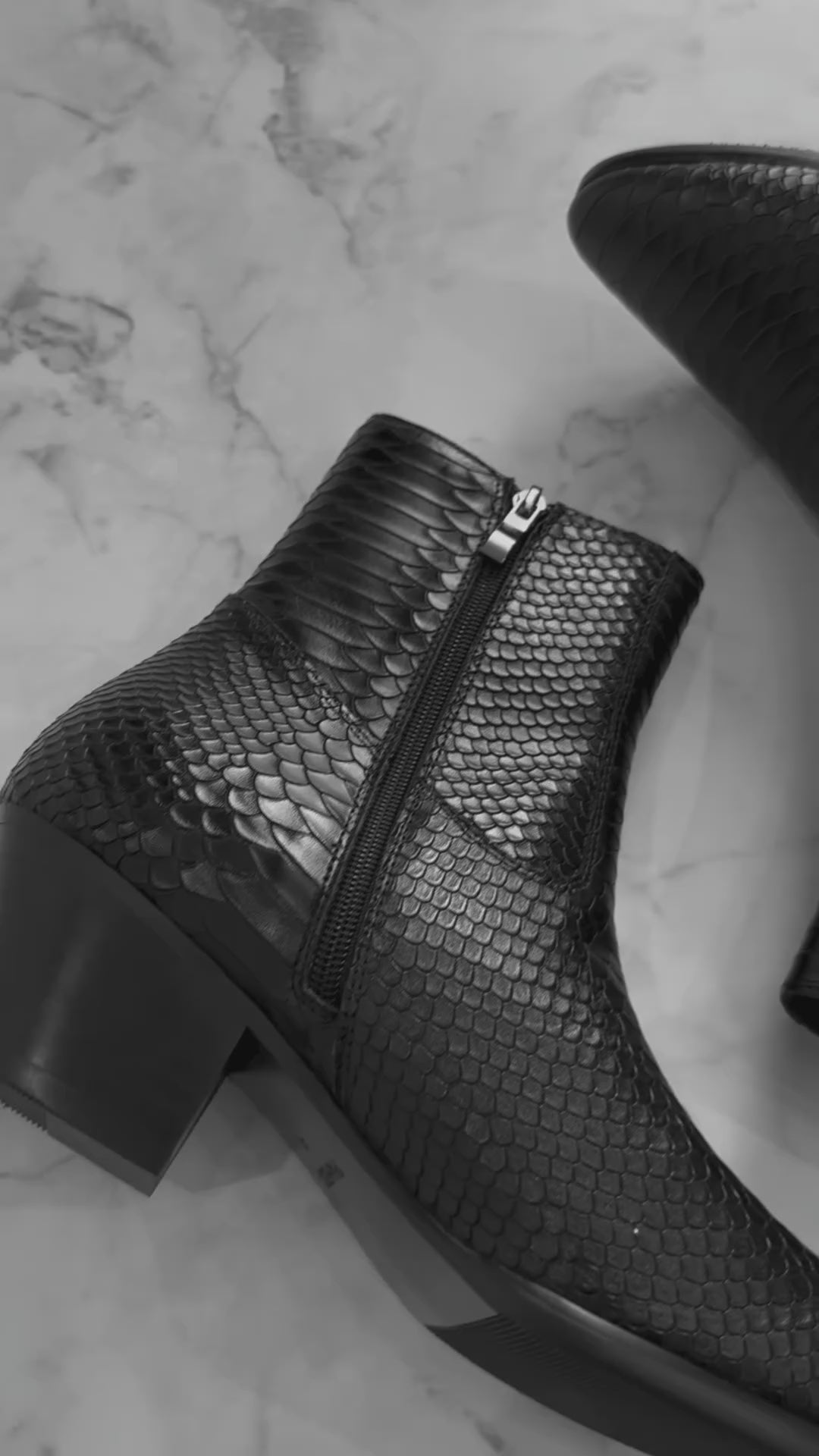 "Croco Classic" 60mm Heel Boots