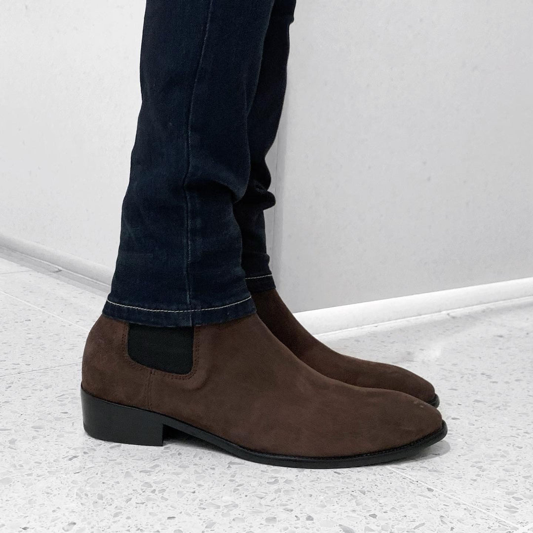 "Suede side gore boots"（dark brown）