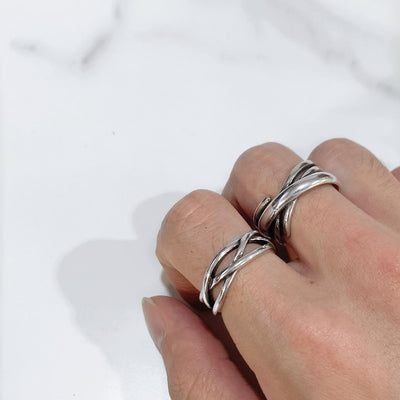 【即納】"thin mesh" silver ring