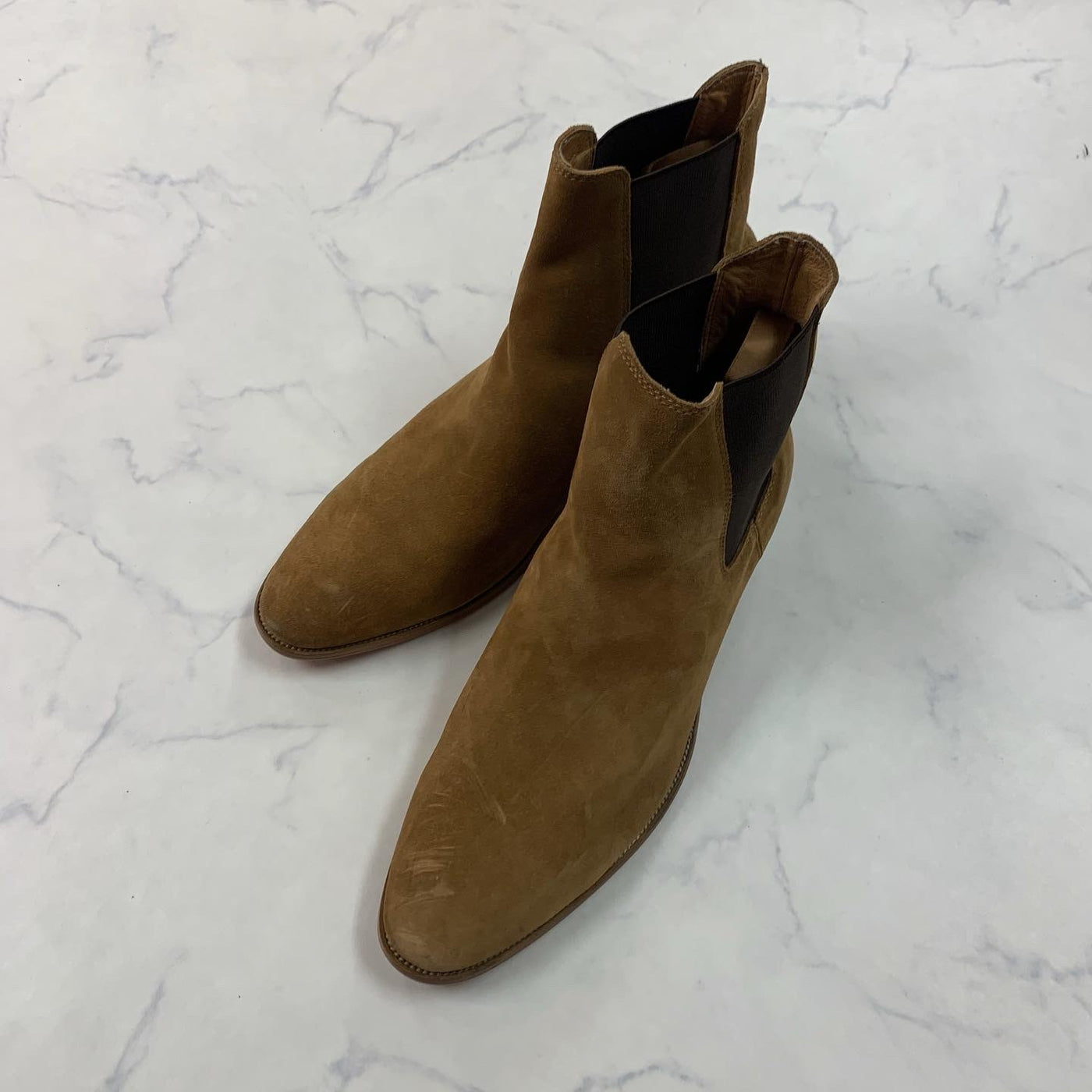 [Instant delivery]"Suede side gore boots"Suede side gore boots (brown)