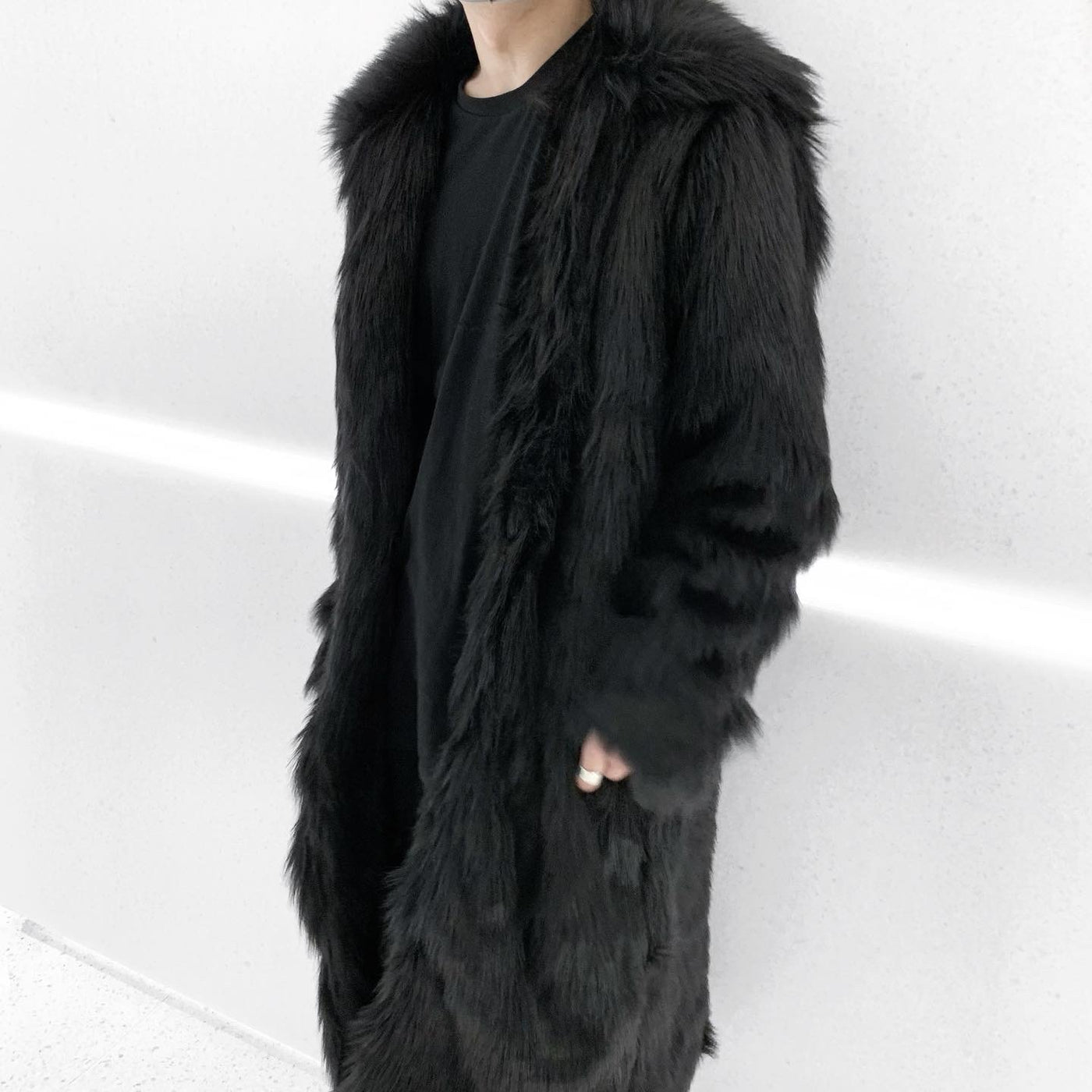 【즉납】"Fur coat" 롱 퍼 코트