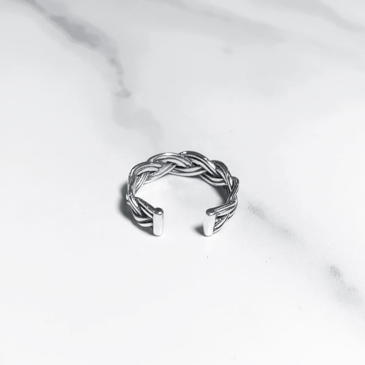 “编织”银925戒指