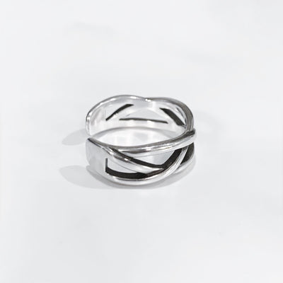 【即納】"thin mesh" silver ring