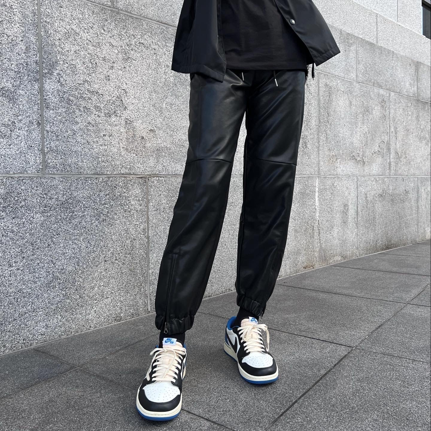 Leather Cargo Pants