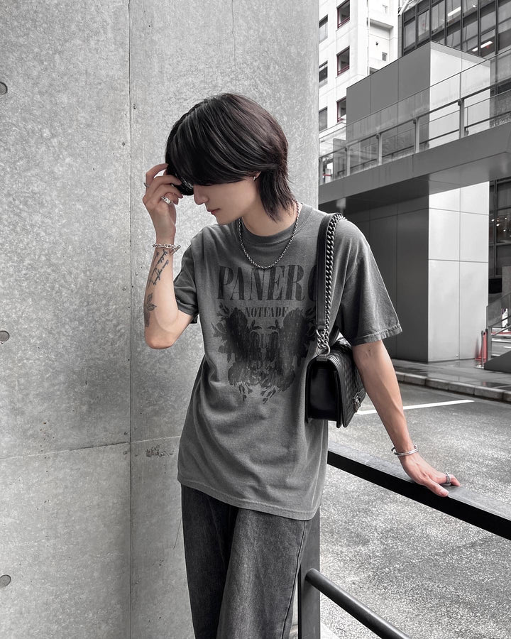 "Notfade Grunge" T-shirt （Gray）