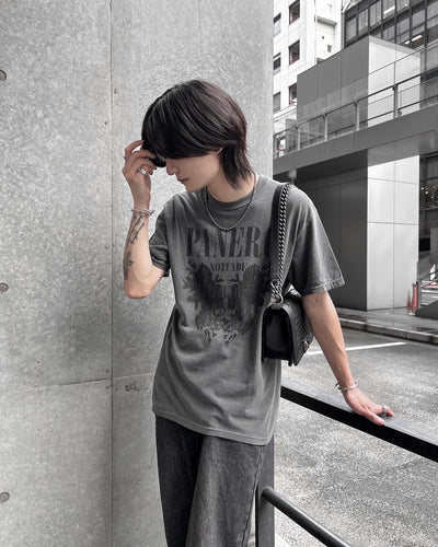 [Instant delivery]"Not fade Grange"T-shirt (black)