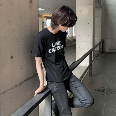 [Instant delivery]"Last Carton"T-shirt (black)