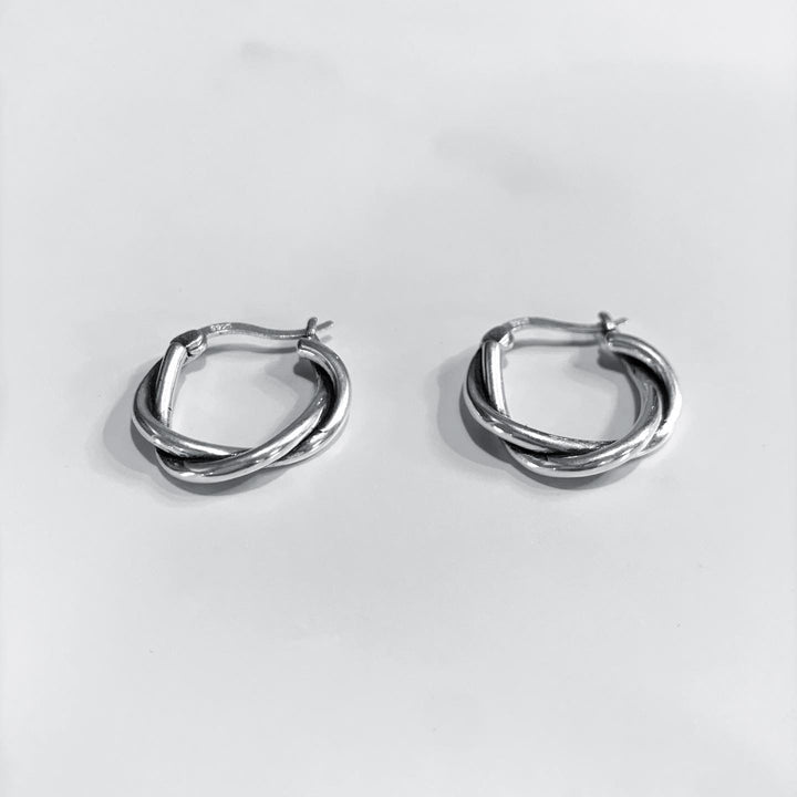 “two spiral” silver 925 pierce