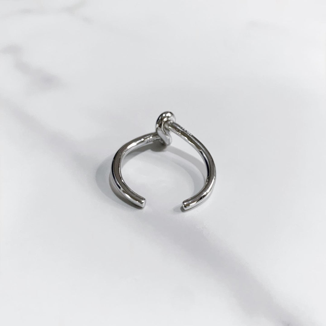 “一个结”银925戒指