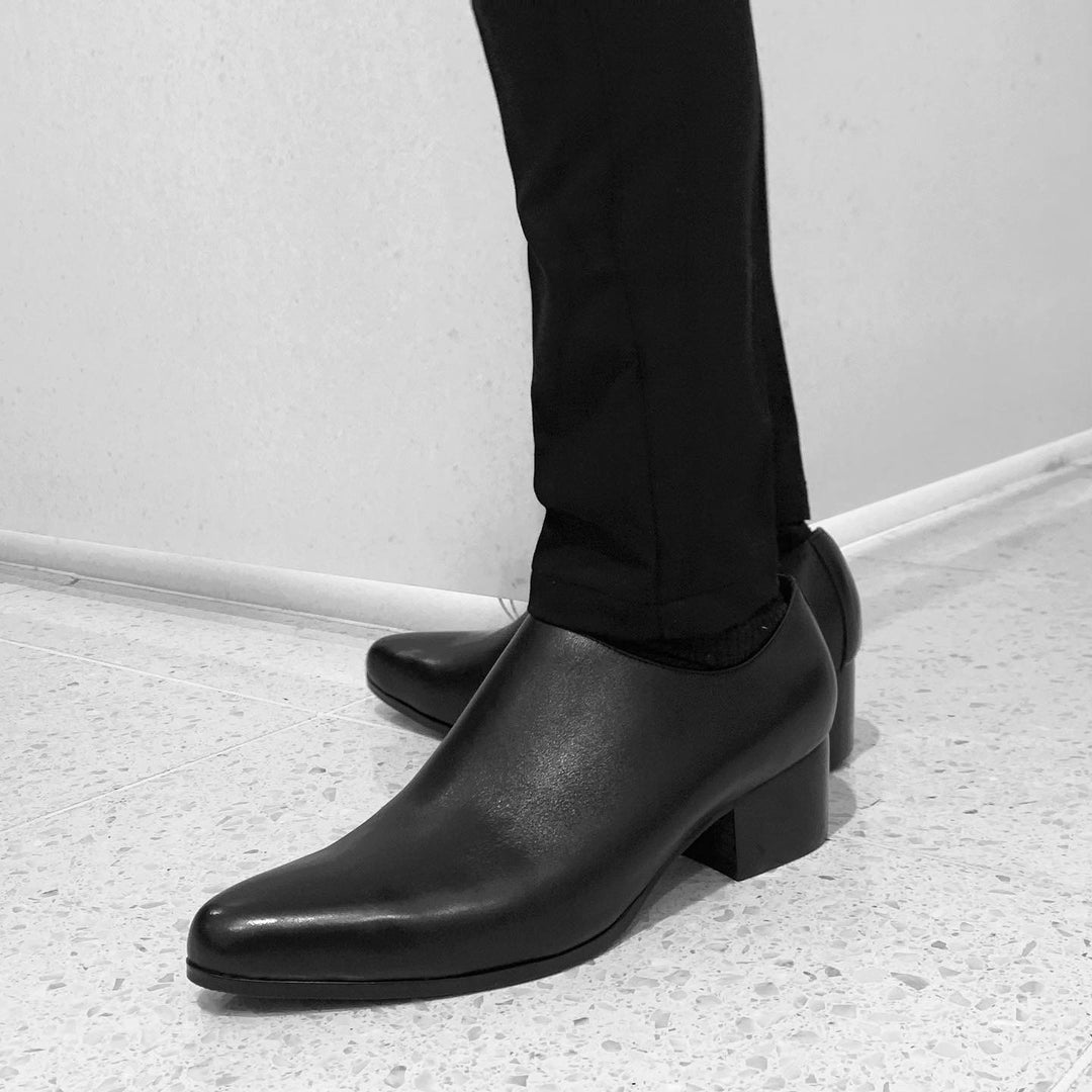 Side-Zip Leather Shoes "Basic"